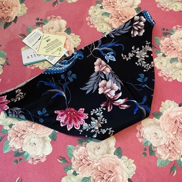 Seafolly hipster bikini bottoms only water‎ garden US size 6 NEW - Picture 3 of 9